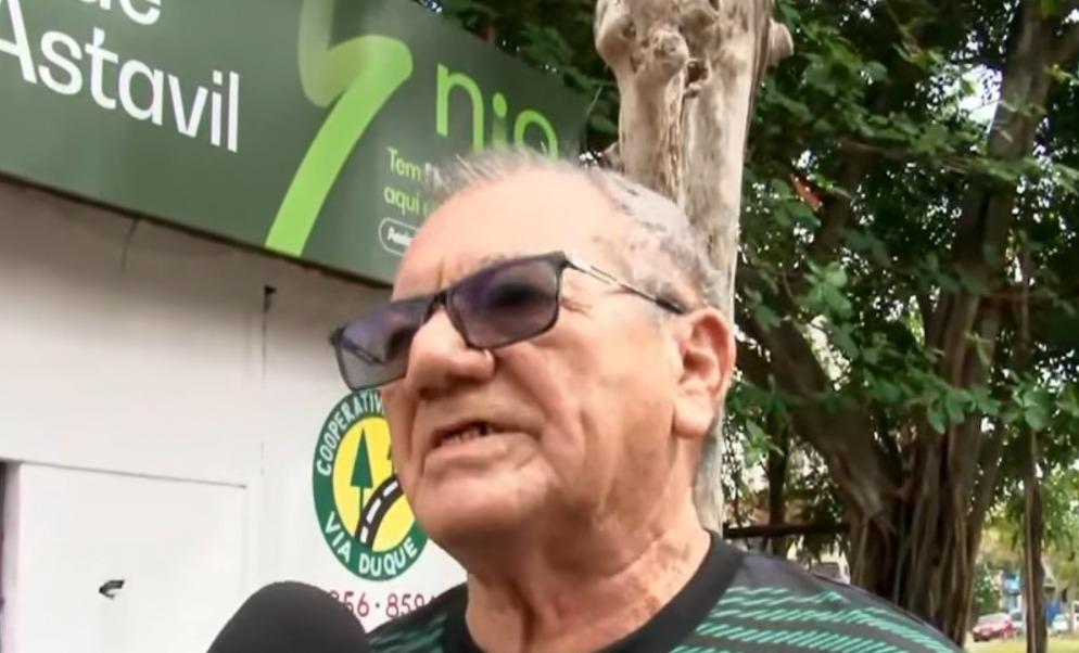 O taxista Salim Moisés Barbosa, de 78 anos.